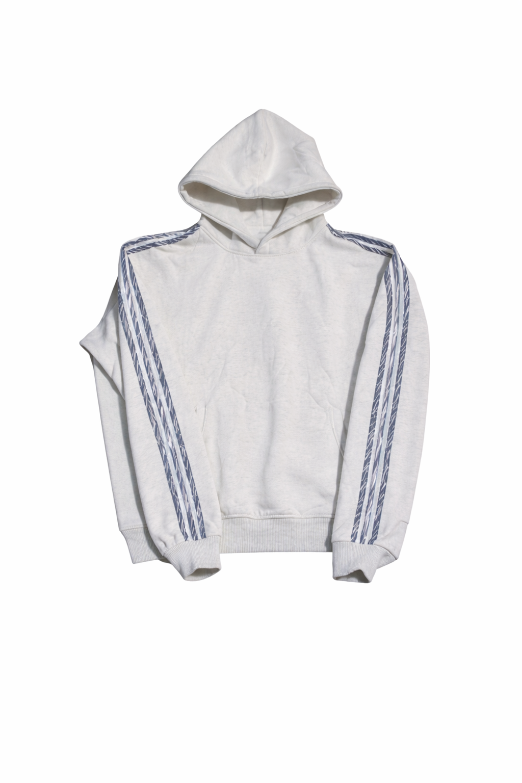 Gray Zebra Print Hoodie