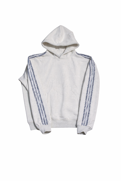 Gray Zebra Print Hoodie