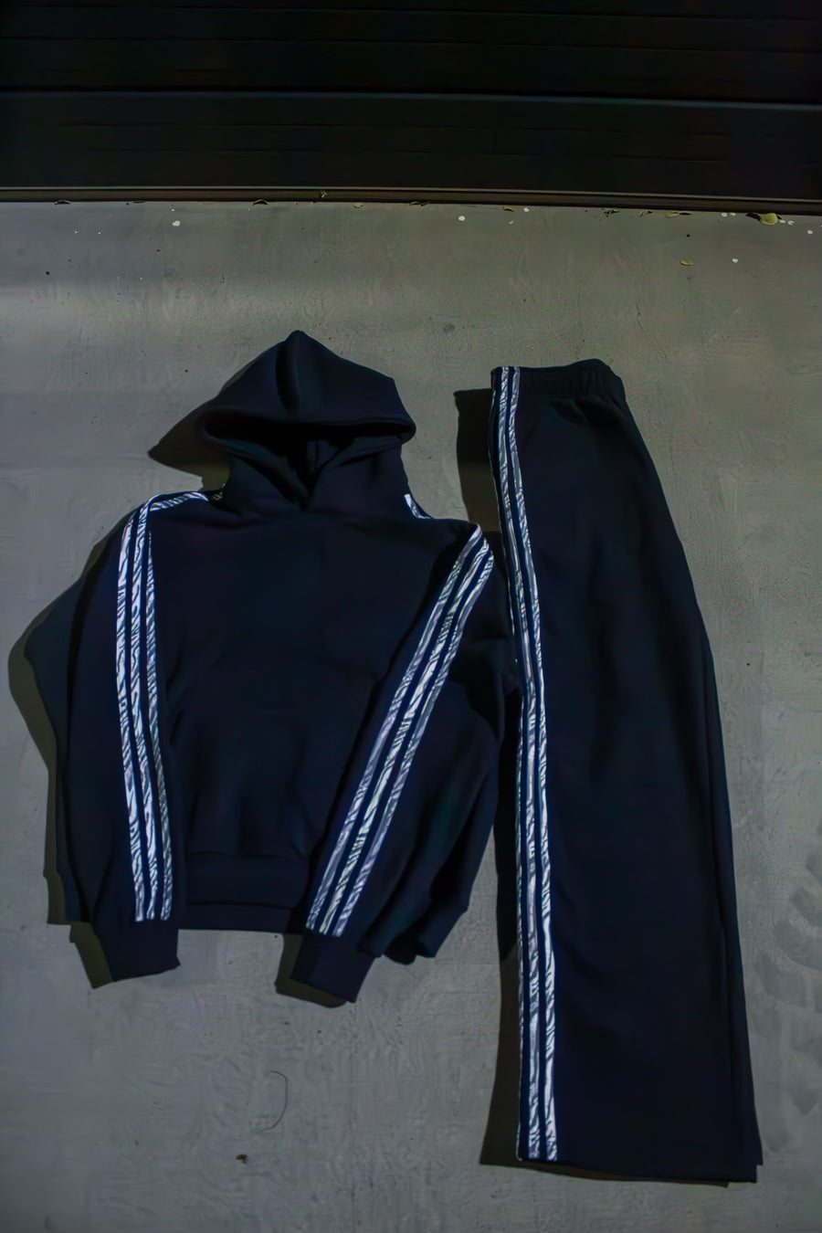Black Zebra Print Hoodie