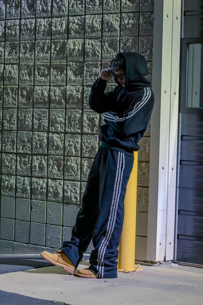 Black Zebra Print Hoodie